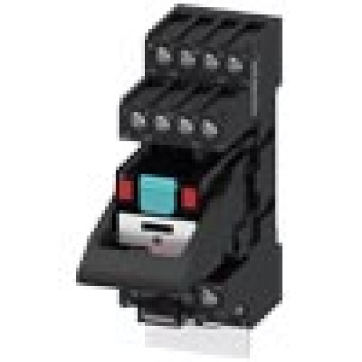 Plugin relay complete unit 115 V AC 4 changeover contacts LED module red s