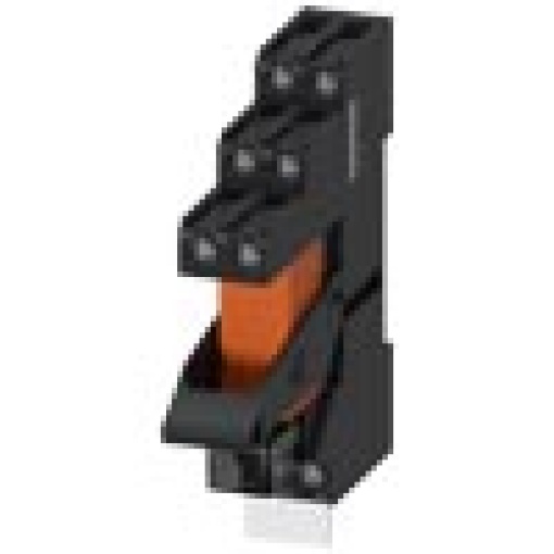 Plugin relay complete unit 115 V AC 2 CO LED module red base
