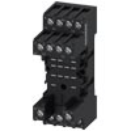 Base for relay with 4 changeover contacts