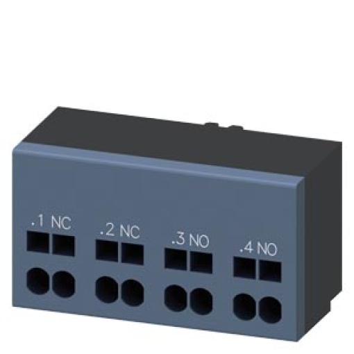 Auxiliary switch 1 NC contact 1 NO contact Connection control circuit Spring