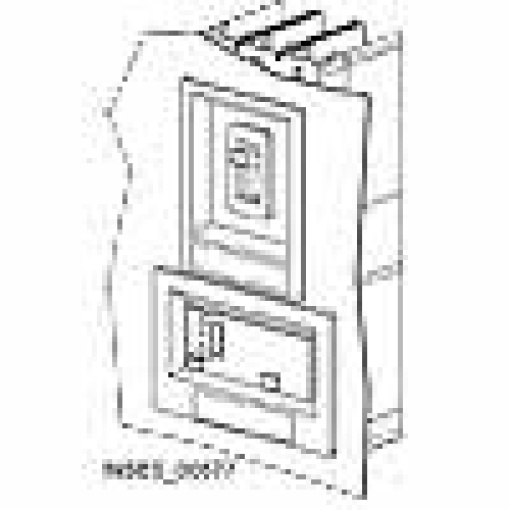 accessory for VL400 masking frame for door cutout IP40 for fixedplugin m