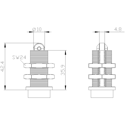 Actuator head for position switch 3SE5152 roller plunger with stainless stee