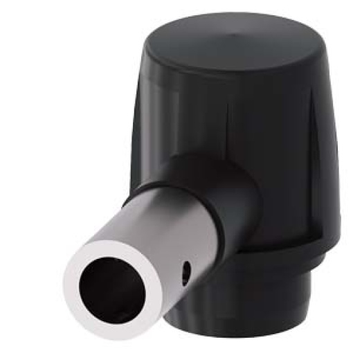 Actuator head for plastic hinge switch with hollow shaft D8 mm