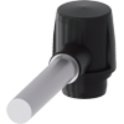 Actuator head for plastic hinge switch with solid shaft D10 mm