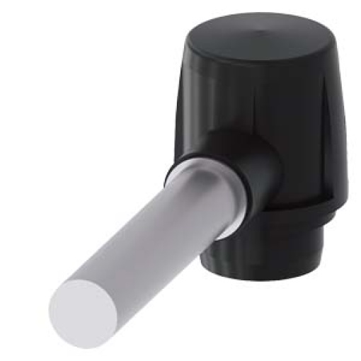 Actuator head for plastic hinge switch with solid shaft D10 mm