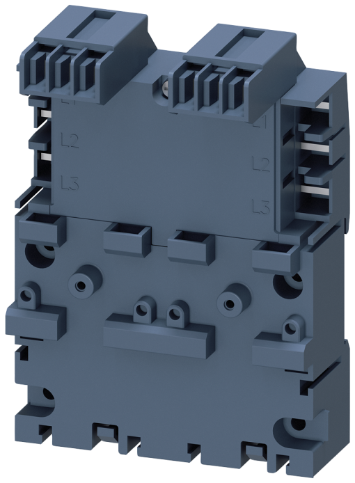 3ph busbar incl extension connector for 2 circuit breakers S00 and S0