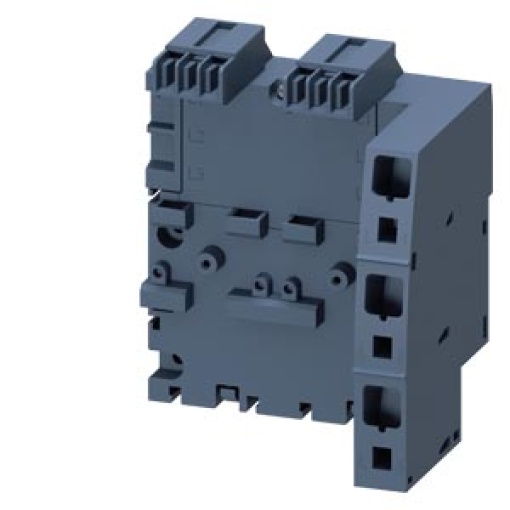 3ph busbar with infeed on the right for 2 circuit breakers S00 and S0