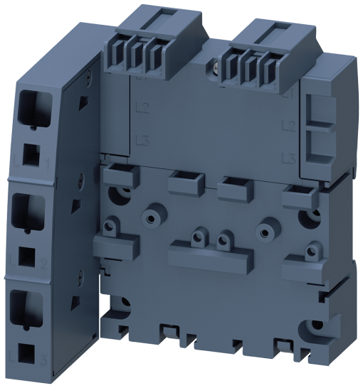 3ph busbar with infeed left for 2 circuit breakers S00 and S0