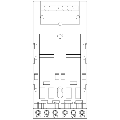 Twin extension block connection main circuit screw terminal