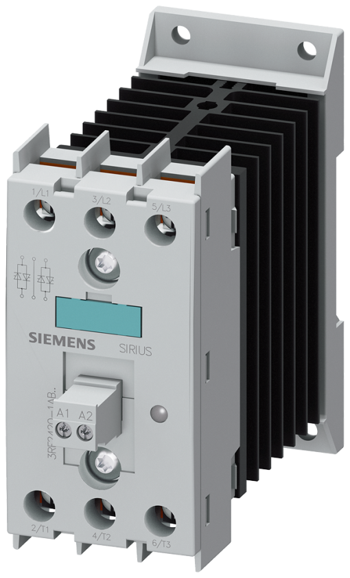 Solidstate contactor 3RF2 3ph AC51 20 A 48600 V110 V AC 2phase controlled