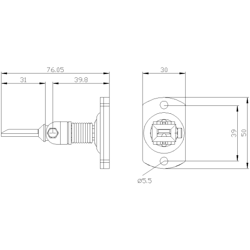 Separate actuator universal radius actuator