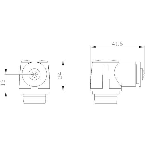 Actuator twist lever for position switch 3SE5152 adjustable