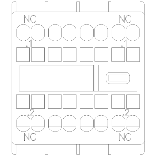 Solid-state compatible auxiliary switch 2 NC