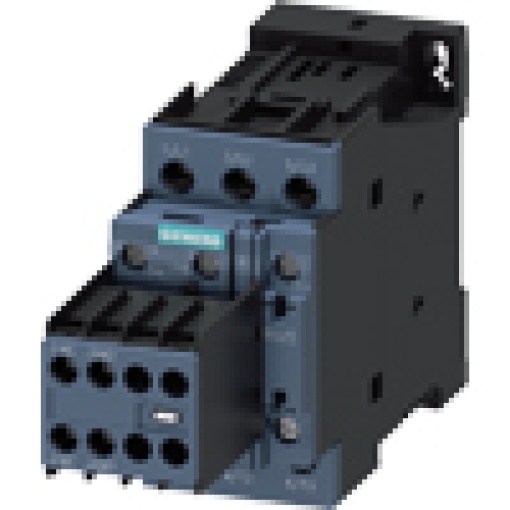 Contactor AC3e 12 A55 kW400 V 3pole 110 V DC 2 NO2 NC screw terminal
