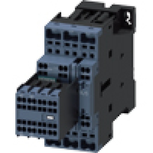 Contactor AC3e 12 A55 kW400 V 3pole 24 V DC 2 NO2 NC springtype 