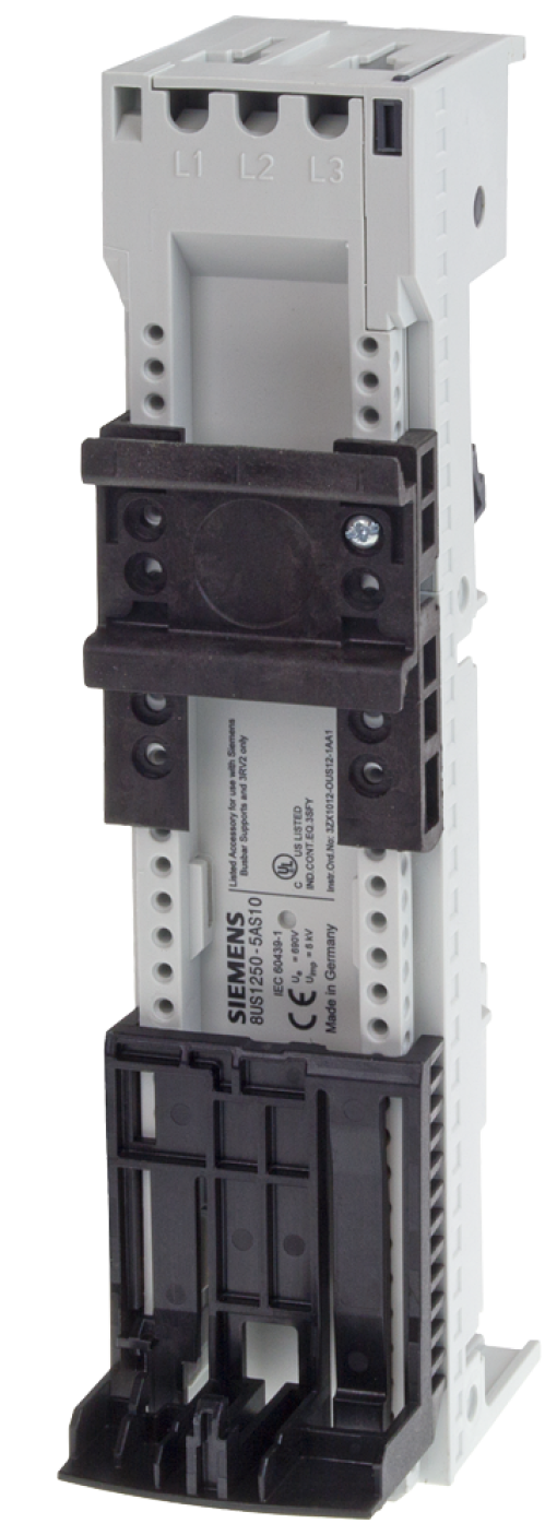 Device holder 45x 200 mm long for 60 mm busbar system spacer