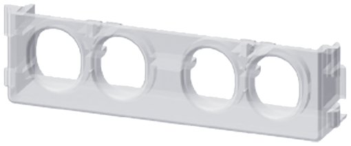 Touch protection cover for transverse auxiliary switch with ring cable lug