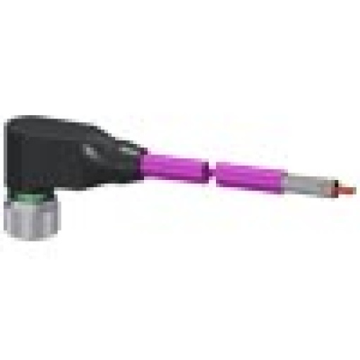 Bus cable 3 m for PROFIBUS 2core shielded 1x M12 angled plug