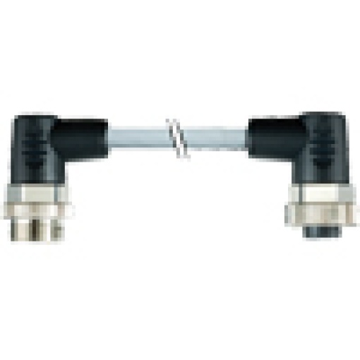 Power line 5 m 2x 78 angled 15 mm² socket 5pole 24 V