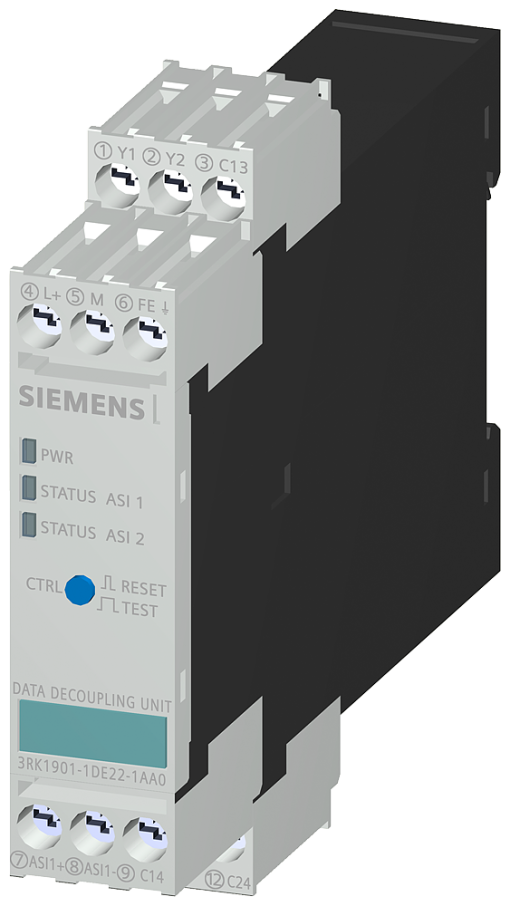 ASInterface data decoupl 2x 4 A screw terminals ASInterface