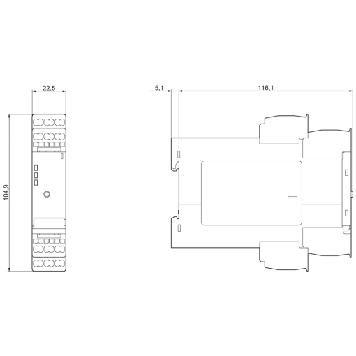 ASInterface data decoupl 1x 4 A spring ASInterface