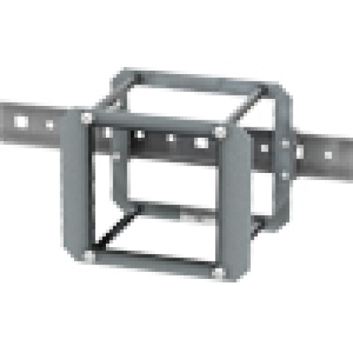 Adapter for DIN rail mounting display faces forwards for 7KM PAC