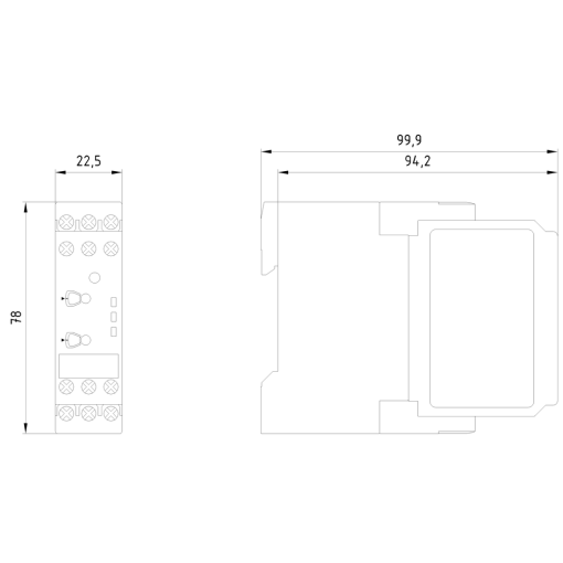 Analogically adjustable insulation monitoring relay, up to 250 V AC, 15-400H...
