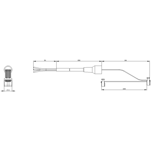Y connecting cable for use in connection with the initialization module