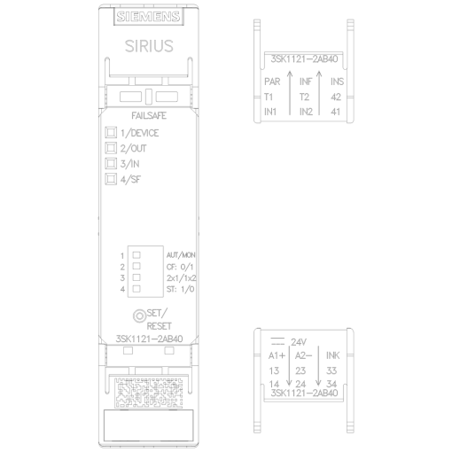 SIRIUS safety relay basic unit advanced series relay enabling circuits