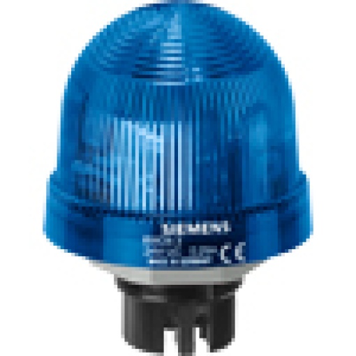 Integrated signal lamp continuous light with integrated LED blue 24 V ACDC