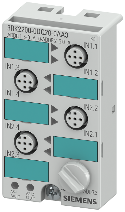 ASInterface compact module K45 AB slave IP67 digital 8 inputs