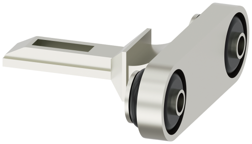 Separate actuator with transverse mounting for position switch with tumbler w