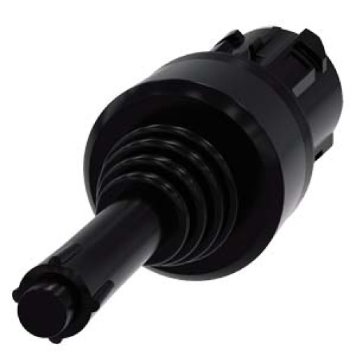 Coordinate switch, 22 mm, round, plastic, black, vertical latching
