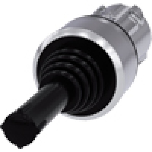 Coordinate switch 22 mm round metal high gloss black