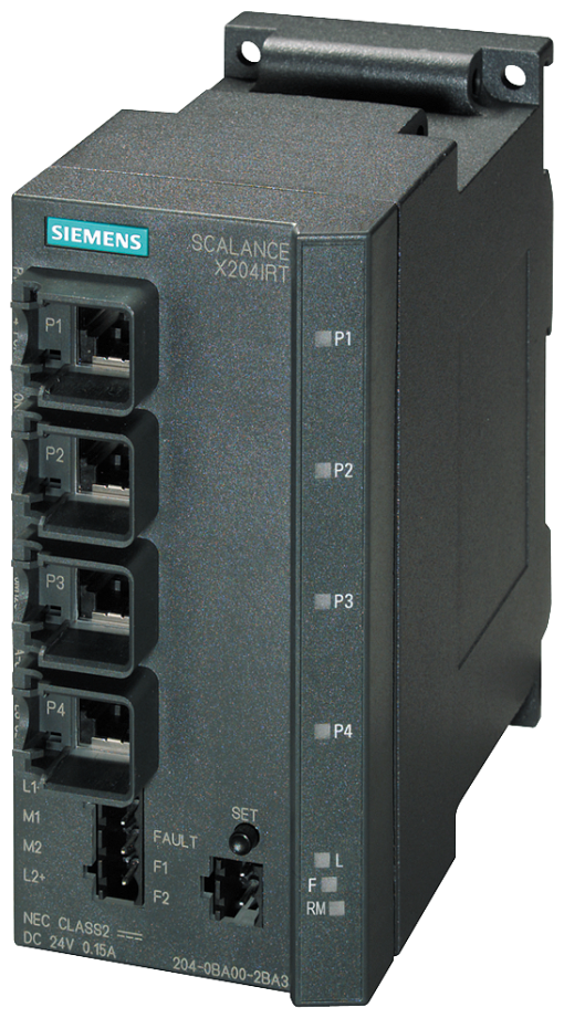 SCALANCE X204IRT managed Layer 2 switch 4x RJ45
