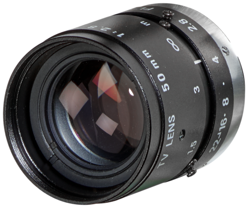 Telephoto lens 75mm 128 PENTAX C7528M KP with fixed focal distance
