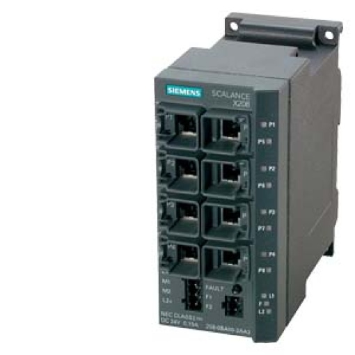 SCALANCE X208 managed Layer 2 switch 8x RJ45