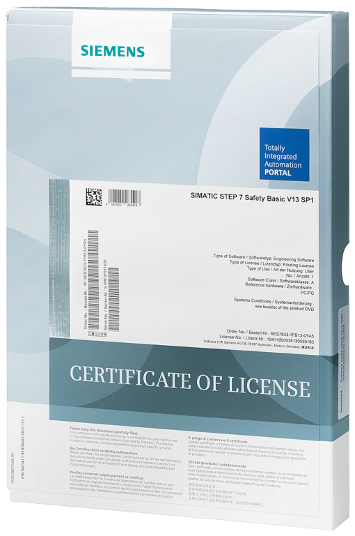 SIMATIC S7 S7 Distributed Safety V54 Floating License
