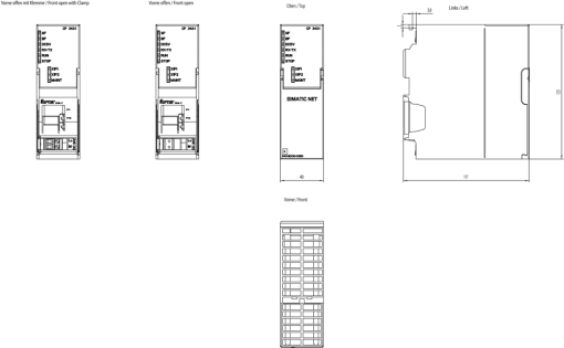 Communications processor CP 3431 connection SIMATIC S7300 to IE