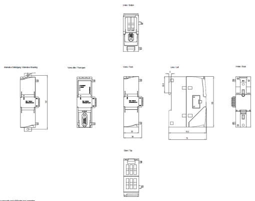 Communication module CM 12425 connection SIMATIC S71200 to PROFIBUS DP