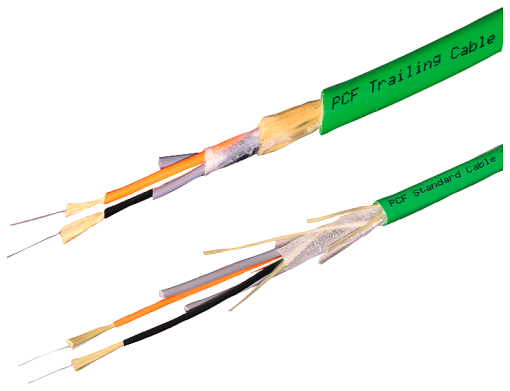 PB PCF Fiber Optic Duplex wire polyoptic fiber 50 m ring