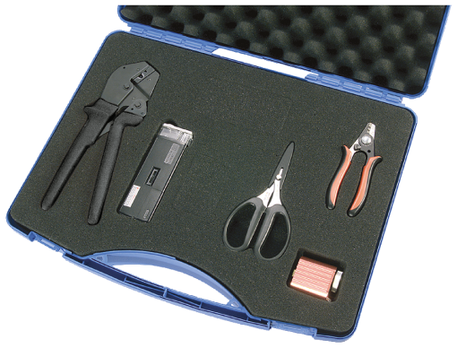 Termination kit simplex plug assembly case for onsite assembly