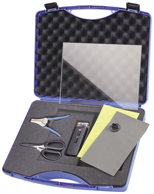 Termination kit SC RJ POF plug assembly case for onsite assembly