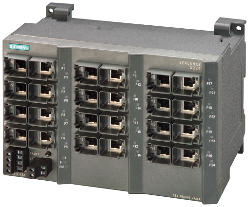 SCALANCE X224 managed Layer 2 switch 24x RJ45