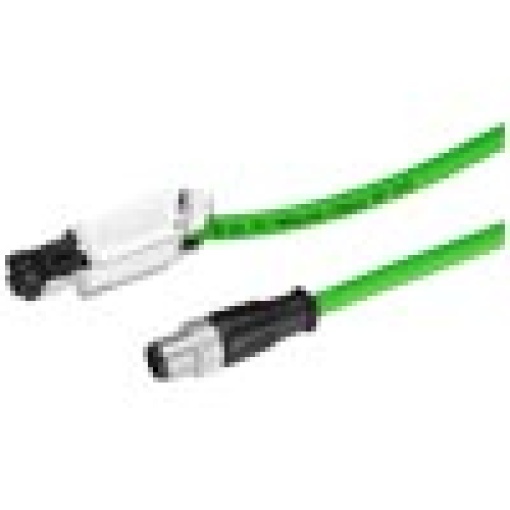 IE cableM12RJ452x22mDcodCat5ePVCrobust