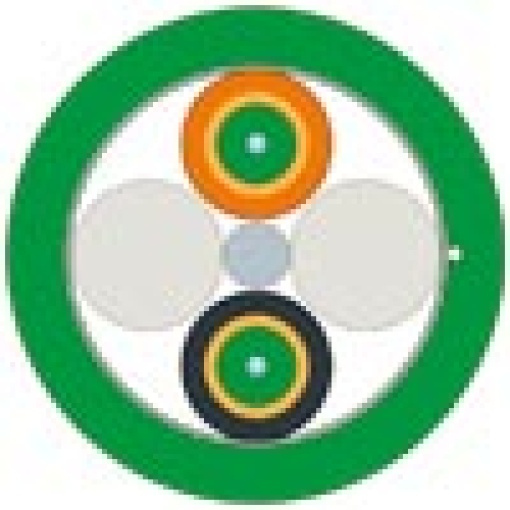 FO FRNC cable 50125900 OM 4 segmentable MM halogenfree UL by the meter