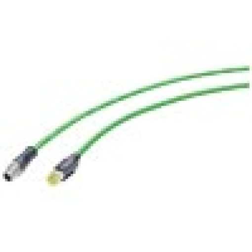 IE TP cableM12RJ454x205mXcodIP6567Cat6AhalogenfreePURrobust