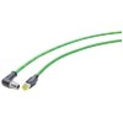 IE TP cableM12RJ454x210mXcodIP6567Cat6AhalogenfreePURrobust