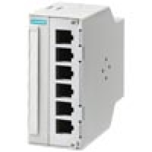 Cu  FO Modular Outlet up to 6 IE RJ45 Keystone  FO LC Coupler on DIN rail