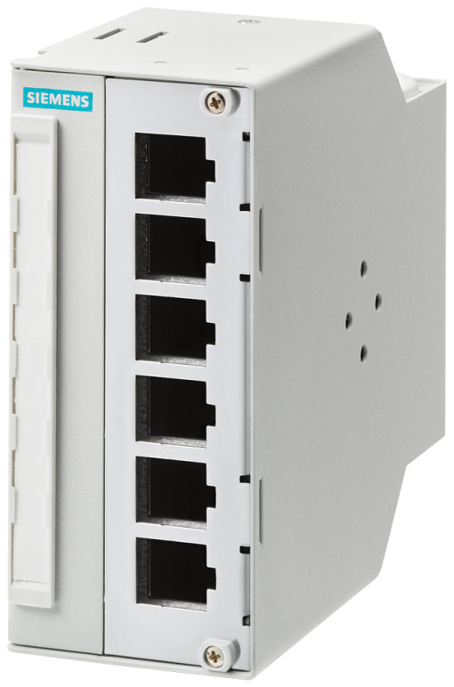 Cu  FO Modular Outlet up to 6 IE RJ45 Keystone  FO LC Coupler on DIN rail